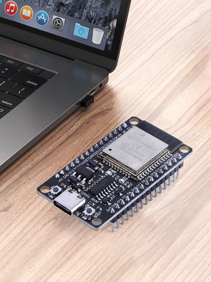 ALLOET ESP32-32D Entwicklungsboard-Modul mit USB-C, WiFi und Bluetooth in Schwarz - Bild 4
