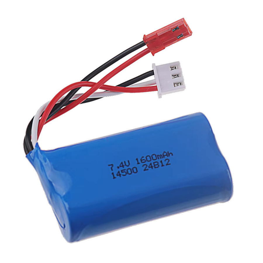 RC.BURST Li-Ion Batterie für elektrische Wasser-Kugel-Pistolen, 1600 mAh, Blau, mit SM JST SM3P SM4P Anschluss - Bild 2