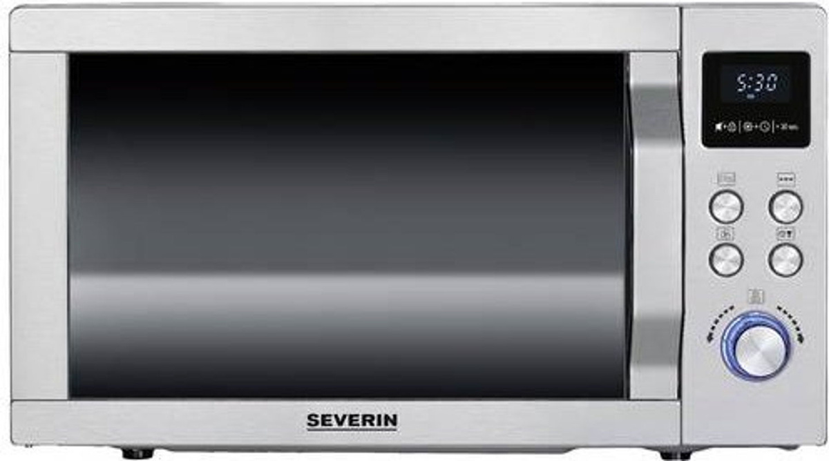 Severin Kombi-Mikrowelle MW 7774 in Edelstahl/Silber mit Grill- und Heißluftfunktion, 900 Watt, 25 Liter Garraum - Bild 2