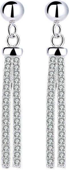 Lucky Star Jewelry Ohrringe, 925 Silber, Zirkonia, Damen - Bild 1