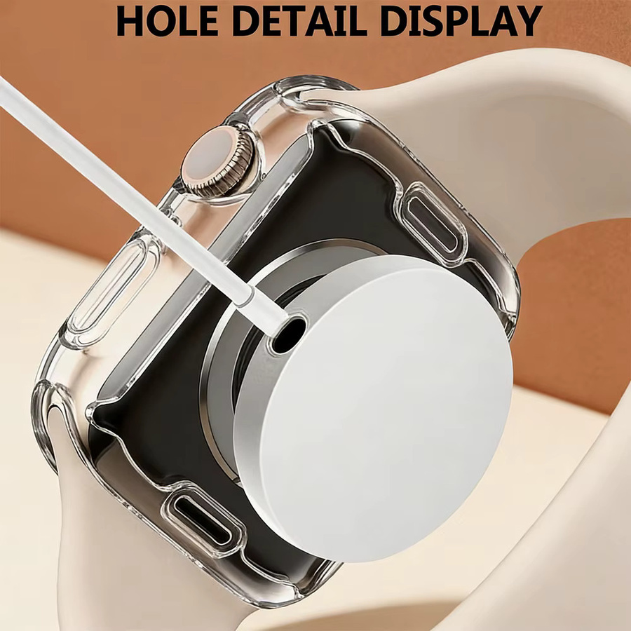 VATMENS Displayschutzfolie Hülle für Apple Watch, Silikon - Bild 4