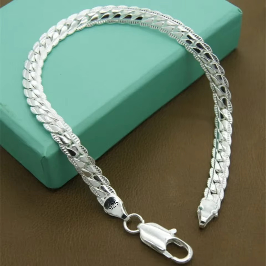 Armband 925 Silber, 6 mm, 18–20 cm, Unisex - Bild 2