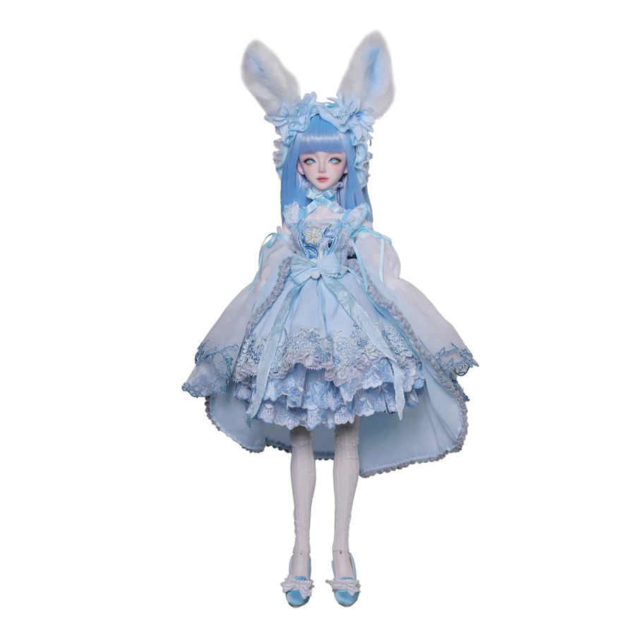 JOYBJD Ynes 1/4 BJD Puppe Aqua Blue Rabbit Fullset, Harzfigur, Hellblaue Kleidung - Bild 6