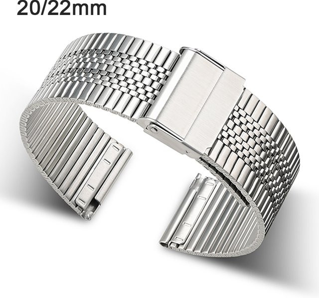 strapfreak Uhrenarmband Edelstahl, Silber, Unisex - Bild 1