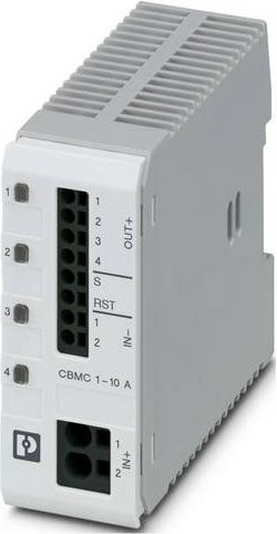 Phoenix Contact CBMC E4 24DC/1-10A S-R Elektronischer Schutzschalter, Grau - Bild 1