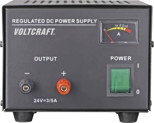 Voltcraft FSP-1243 Labornetzgerät in Schwarz mit 24 V/DC und 3A (72W) sowie 1 Ausgang - Bild 1