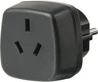 Brennenstuhl Reiseadapter AUS/CN Schwarz Steckdosenadapter mit Schutzkontakt - Bild 1