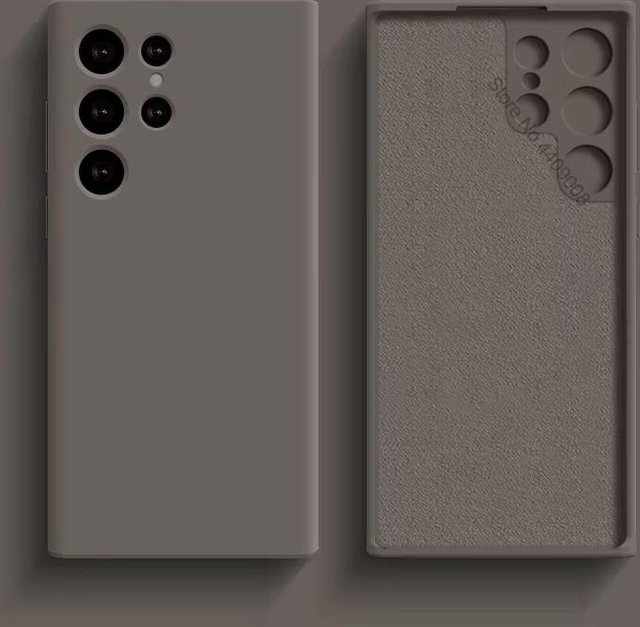 Stoßfeste Silikon Hülle für Samsung Galaxy S24 S23 S22 S21 S25 Ultra A55 A54 A34 A52 5G in Grau - Bild 1