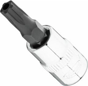 Vigour V7037-IPR30 Schraubendreher-Einsatz T30+H, 1/4 Zoll (6,3 mm) Vierkant, Innen 5-Stern Profil mit Zapfen, Silber - Bild 1
