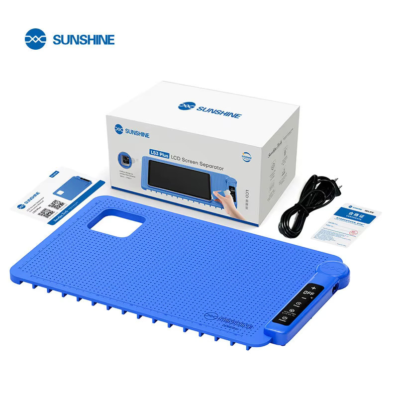 SUNSHINE LS3 PLUS LCD-Bildschirm-Splitter mit Heizplatte und Trennmatte für Handy- und iPad-Reparatur in Blau, B/T/H: 40,5 x 25,0 x 0 cm - Bild 5