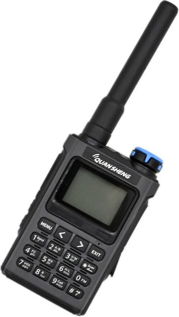 Quansheng UV-K1 Mini Walkie-Talkie in Schwarz mit AM/FM, USB-C und 1400mAh Akku - Bild 1