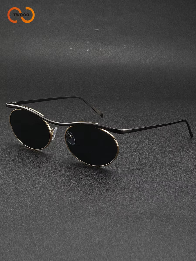 TWOOO Sonnenbrille, Halbrand, oval, Metall, Unisex - Bild 2