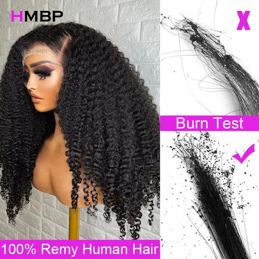 HMBP Perücke, 13x6 HD Spitze, lockig, brasilianisches Remy Menschenhaar - Bild 2