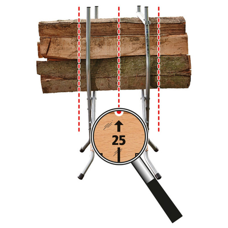 Wolfcraft Sägebock SB 60 klappbar silberfarben - Bild 2