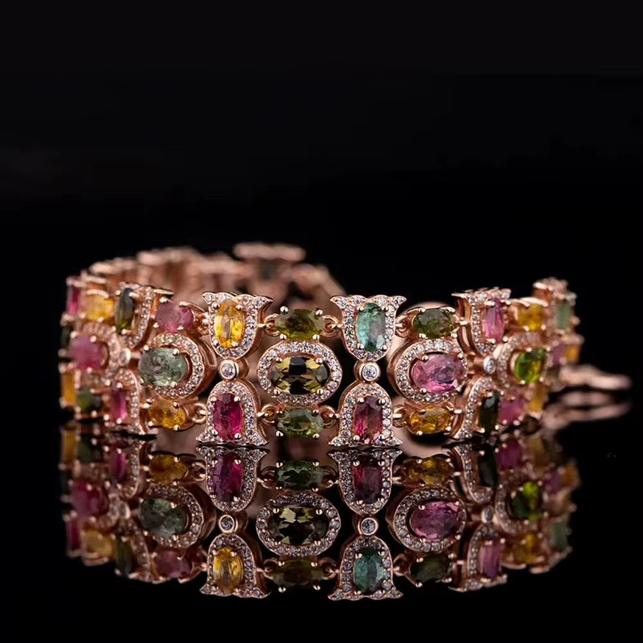 Armreif Roségold, Zirkonia, Damen - Bild 3