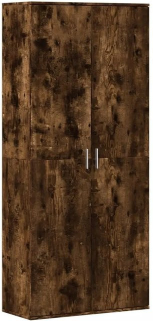 vidaXL Highboard Räuchereiche Modern mit Schranktüren in Braun, B/T/H: 80 x 35 x 180 cm - Bild 1