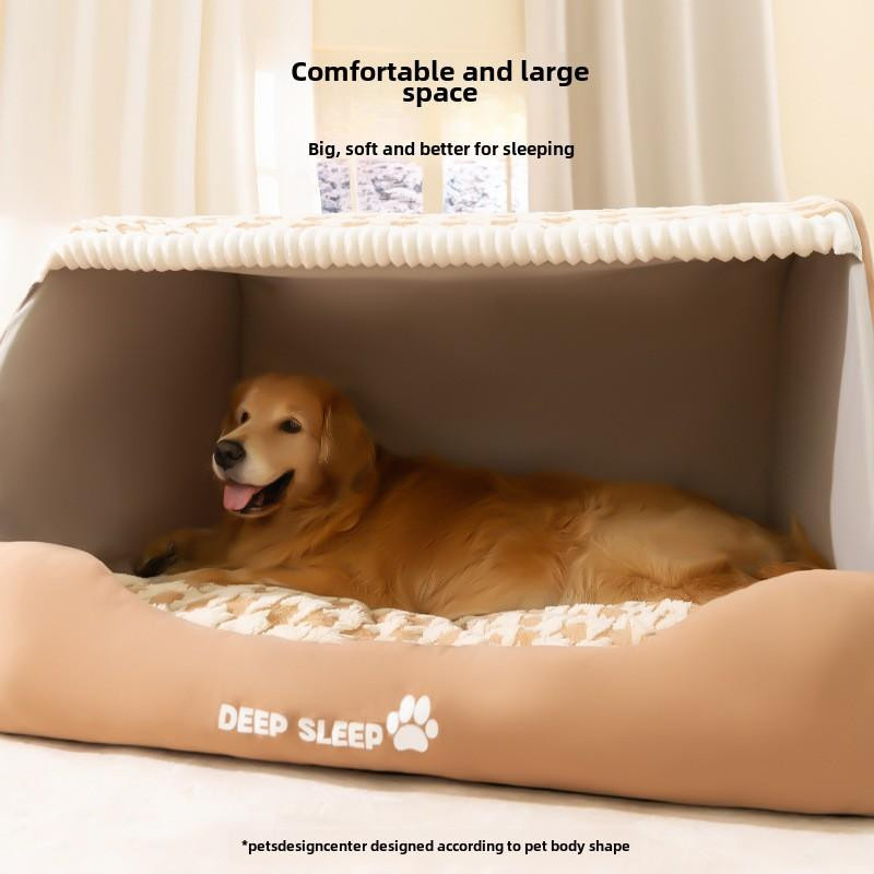 Warmes Hundehäuschen von Household supplies MH in Plaid-Optik, abnehmbarer und waschbarer Bezug, B/T/H: 55 x 43 x 30 cm - Bild 3