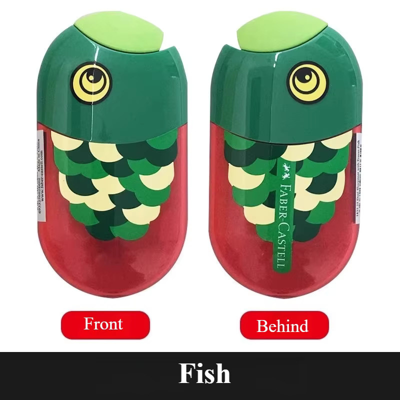 Faber Castell Ellipsentrainer Stiftspitzer mit doppeltem Loch in Multicolour - Bild 2