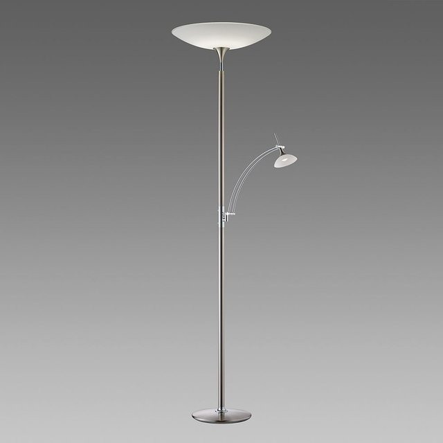 B+M Leuchten Istar LED-Deckenfluter in Nickel matt mit warmweißem Licht (2700K) - Bild 1