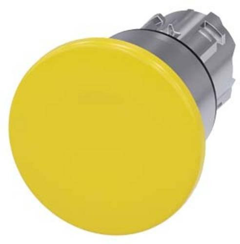 Siemens Pilzdrucktaster in Gelb, IP66, Metall, Durchmesser: 40 mm, Höhe: 40 mm - Bild 1