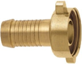 GEKA Messing Verschraubung mit Mutter IG G1 Zoll 25mm in Gold - Bild 1