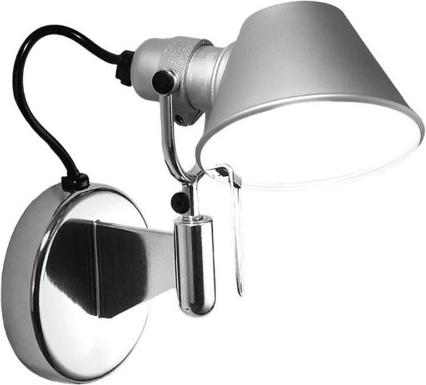 Artemide Tolomeo Micro Faretto Wandleuchte aus Aluminium in Silber, verstellbares Leselicht - Bild 1