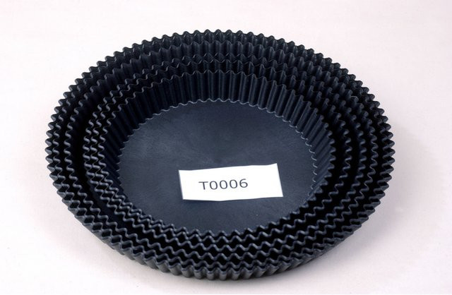 Scaritech Küchenform Tart Tin aus Silikon, rund, schwarz, Durchmesser: 19,5 cm, 10 Stück Packung - Bild 1