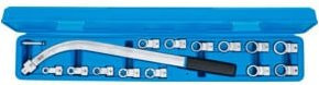 BGS Spannrollenschlüssel-Satz 15-teilig mit Zwölfkant SW 12-19 mm und E-Profil SW E10-E18 aus Chrom-Vanadium - Bild 1