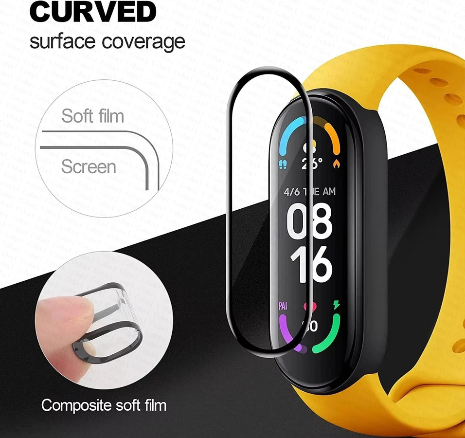 Xiaomi Displayschutzfolie für Mi Band 10 9 8 Pro Active in Transparent mit 3D-gebogenem Schutz und Ultra-HD-Abdeckung - Bild 3
