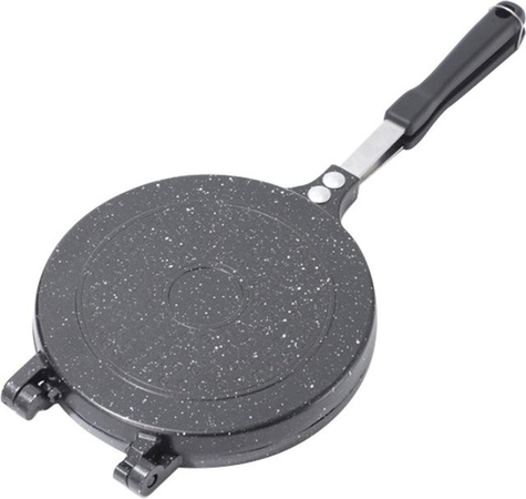 CosyHome Doppelseitige Antihaft-Bratpfanne aus Aluminiumlegierung in Schwarz für Pfannkuchen und Sandwiches