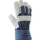 uvex top grade 6000 Winter-Schutzhandschuhe aus Rindvollleder und Baumwoll-Trikot, Größe 10, 10 Paar, Farben: Grau, Blau, Gelb - Bild 2