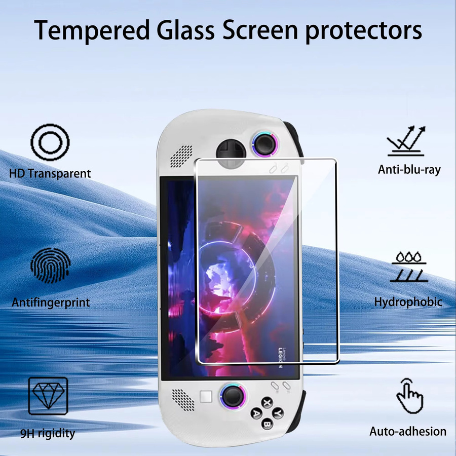 Lenovo Legion Go Displayschutzfolie aus gehärtetem Glas, 8,8 Zoll, HD Anti-Fingerabdruck, transparent - Bild 2