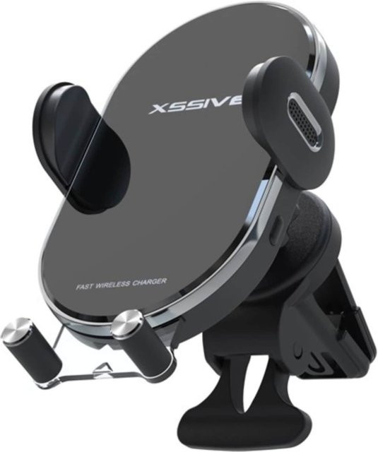 COFI 1453 Kabellose 15W Induktions Kfz Handyhalterung in Schwarz mit 360 Grad Drehung - Bild 1