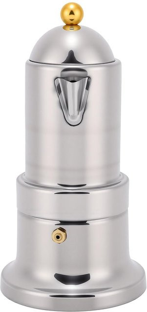 Fishine Kaffeekanne aus 304 Edelstahl mit Einzelventil und 4 Tassen, Farbe: Weiß/Silber, Volumen: 200 ml - Bild 1