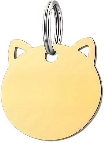 Haustier-ID-Marke, Zinklegierung, Gold, Unisex - Bild 1