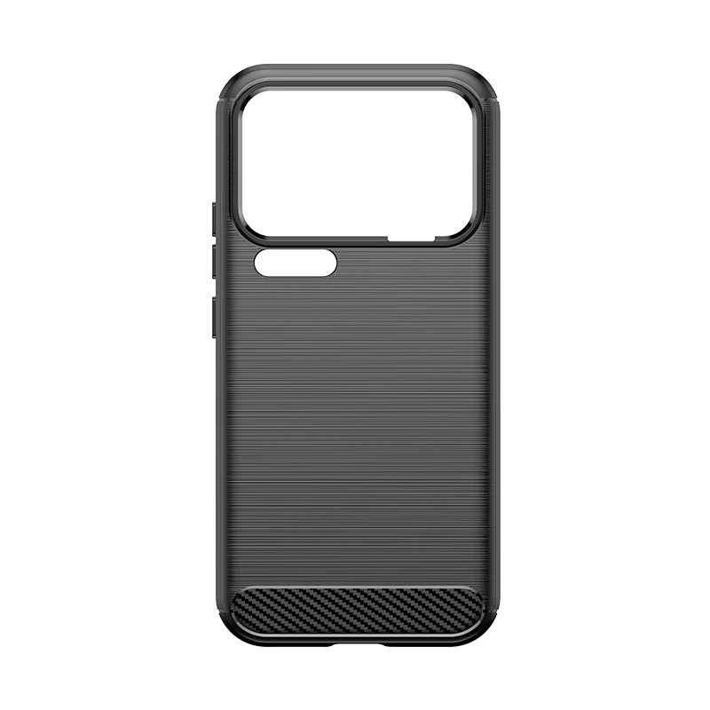 Stoßfeste TPU Silikon Carbon Fiber Schutzhülle für Xiaomi 17 Pro Max in Blau - Bild 2