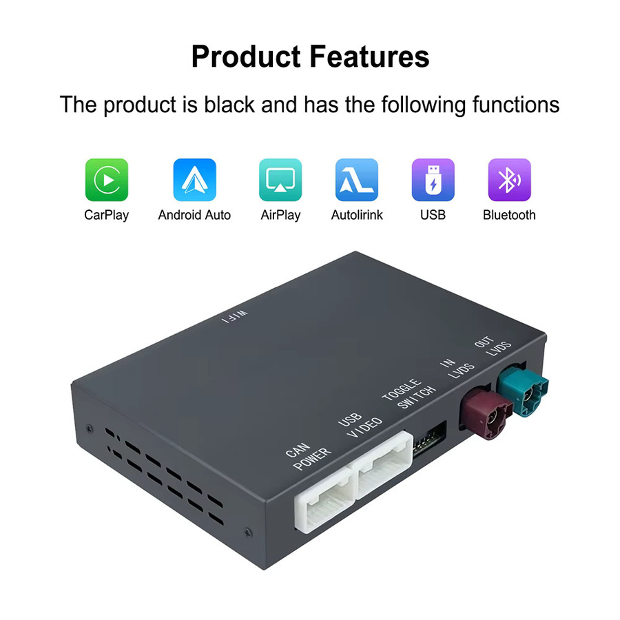ANYFAR Kabelloses CarPlay und Android Auto Interface für BMW 5er F10 F11 CIC NBT Systeme, Schwarz - Bild 6