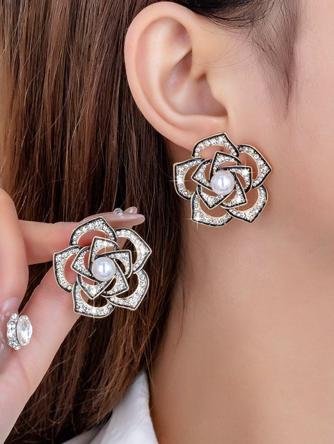 Ohrringe Diamant, Perle - Bild 1