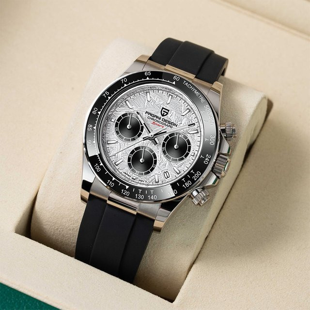 PAGANI DESIGN Chronograph, Quarz, Edelstahl, Saphirglas, Herren - Bild 1