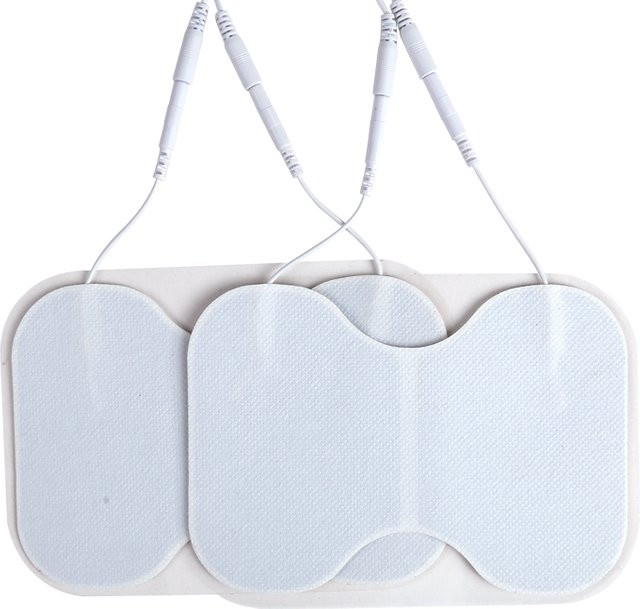 4/6 Stück selbstklebende TENS-Elektrodenpads von yinhang in Weiß, wiederverwendbare Elektroden für Muskelstimulatoren und Massagegeräte, B/T/H: 10,0 x 15,0 cm - Bild 1