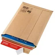 ColomPac Rigid Plus Versandtasche aus Wellpappe, braun, haftklebend, B: 34,0 cm, H: 50,0 cm, T: 5,0 cm - Bild 2