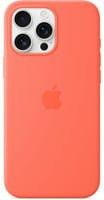 Apple Silikon Case mit MagSafe für iPhone 16 Pro Max in Orange - Bild 1
