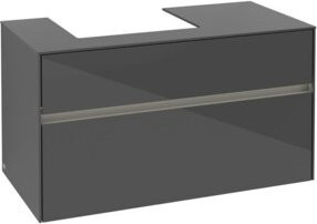 V&B Waschtischunterschrank Collaro in Anthrazit, B/T/H: 100 x 54,8 x 50 cm - Bild 1