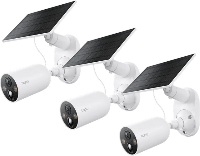 TP-Link Tapo C425 Solar Kit 3er-Pack Wi-Fi Überwachungskamera in Weiß - Bild 1