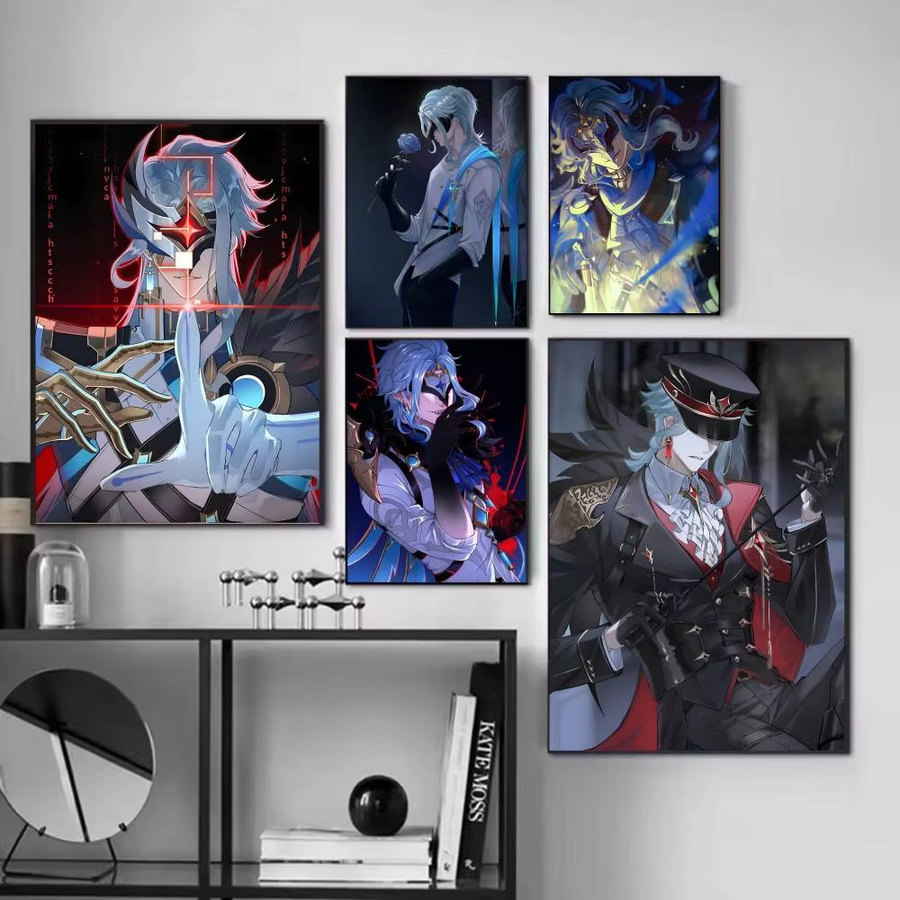 Selbstklebender Papierdruck Genshin Impact Dottore Kunstposter für Wohnzimmer und Schlafzimmer, Mehrfarbig - Bild 2