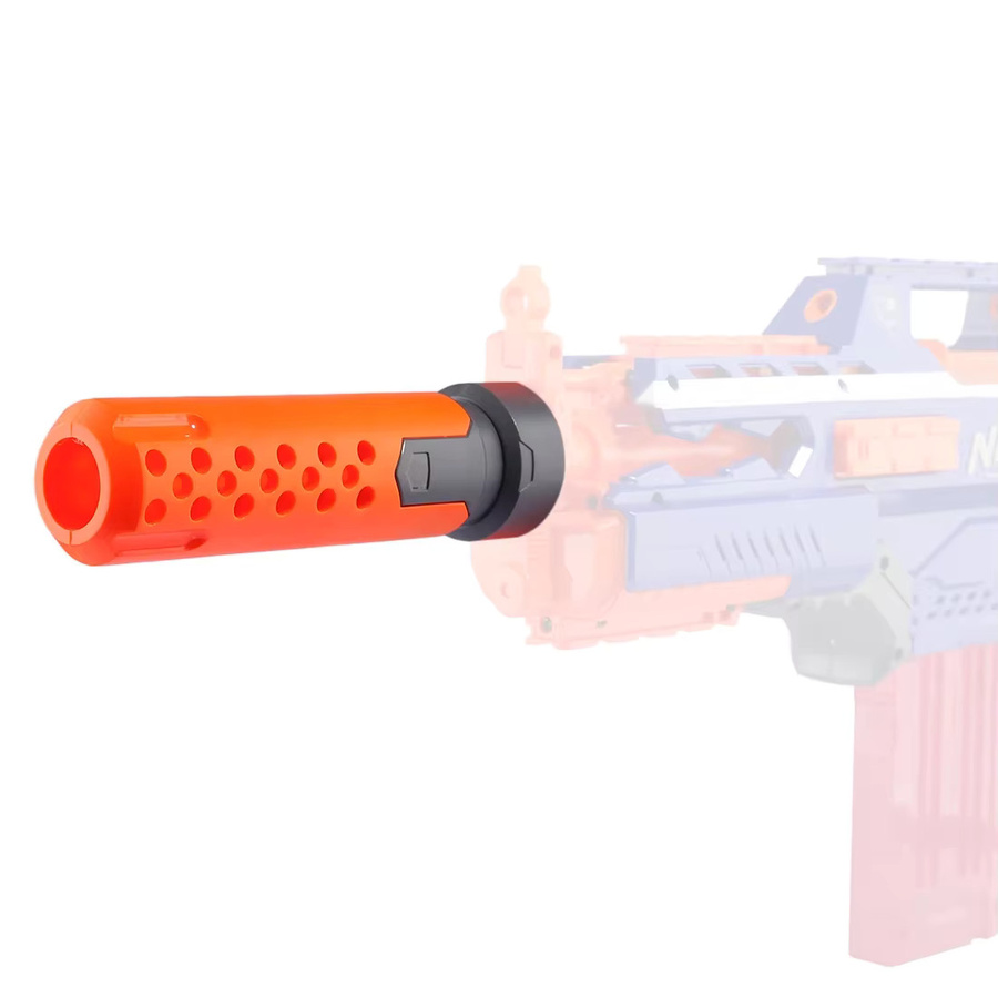Nerf Spielzeug-Schalldämpfer-Zubehör, Orange Grau, Kunststoff, 1-teiliges Set - Bild 3