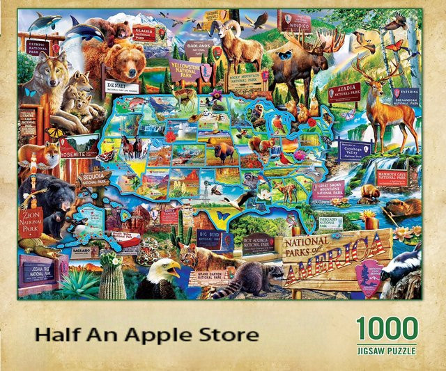 KAYOU Nationalparks der USA, Puzzle, 1.000 Teile, bunt, Set / Bundle - Bild 1