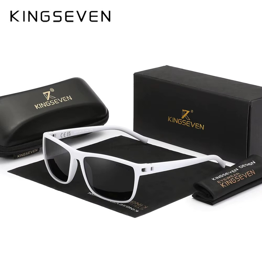 Kings LC755 Sonnenbrille, quadratisch, Vollrand, Kunststoff, polarisiert, Unisex - Bild 1