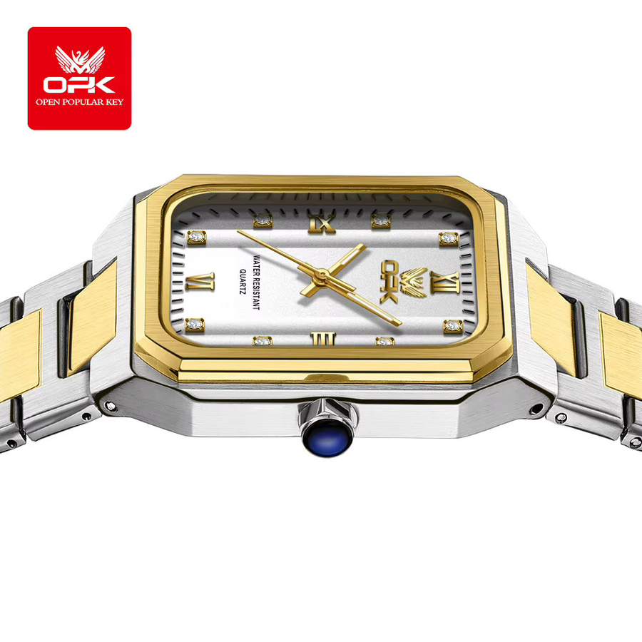 OPK Armbanduhr Quarz, Edelstahl, Bicolor, Gold, Herren - Bild 2