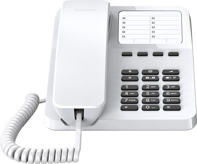 Gigaset DESK 400 Schnurgebundenes Telefon in Weiß - Bild 1